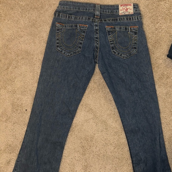 True Religion "Tony" Flared Wide Leg Jeans Size: 29 - Picture 6 of 15
